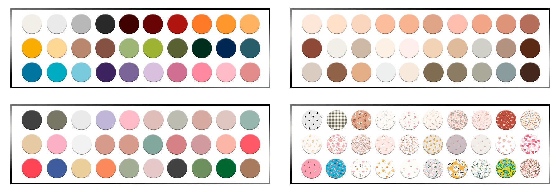 Color palette for ROMANTIC RETREAT 🌹✨ collection