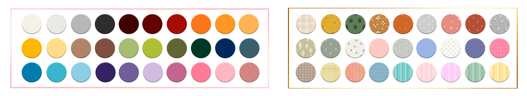 Color palette for HORSE RANCH ADD-ONS 🤎 collection