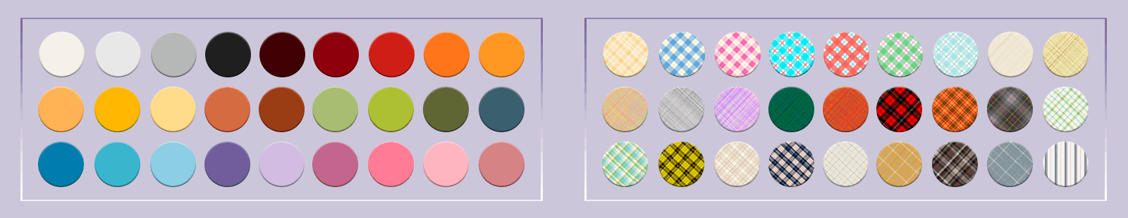 Color palette for TWICE OUTFIT 💜 collection