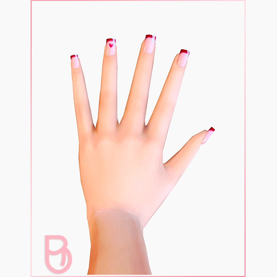 Heart Nails