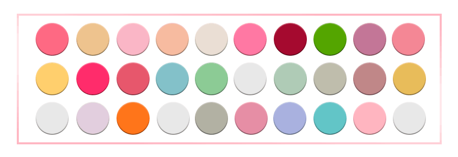 Color palette for Vcay Bikini Top - Version 3